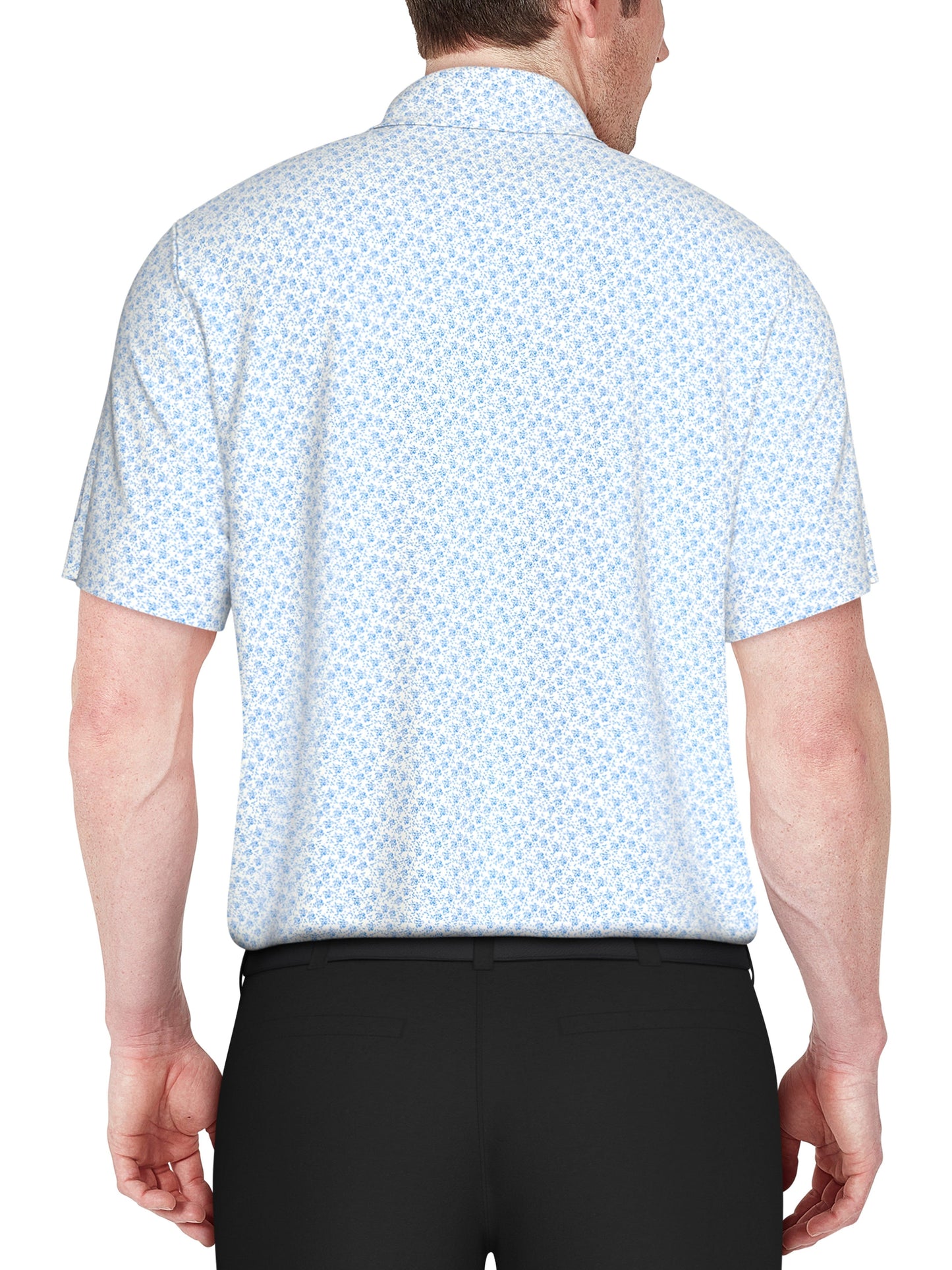 Men's Floral Print Golf Polo