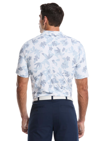 Men's Floral Printed Polo