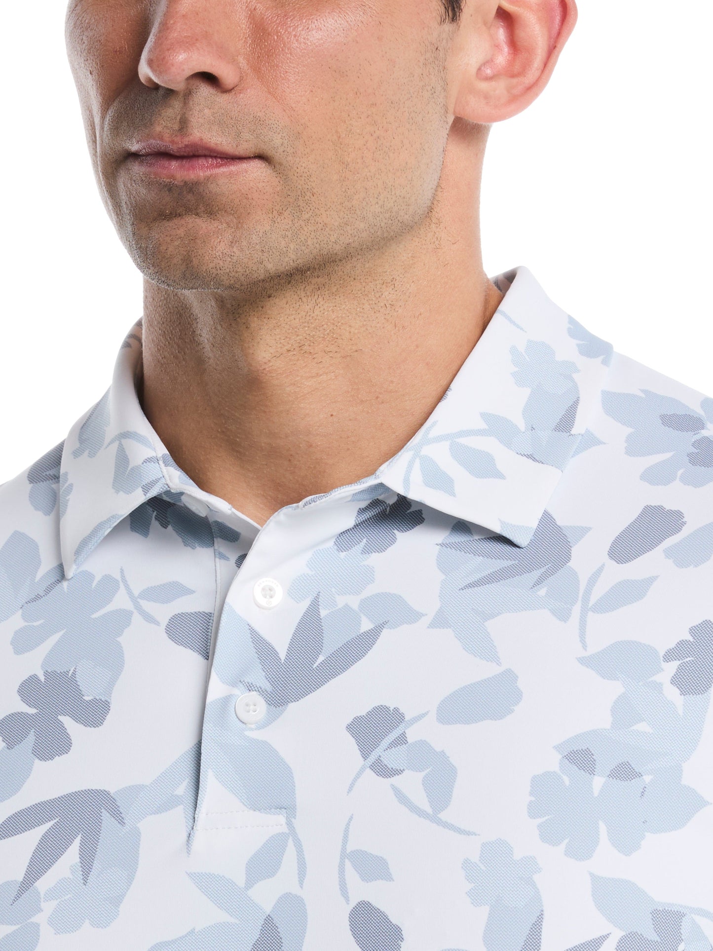 Men's Floral Printed Polo