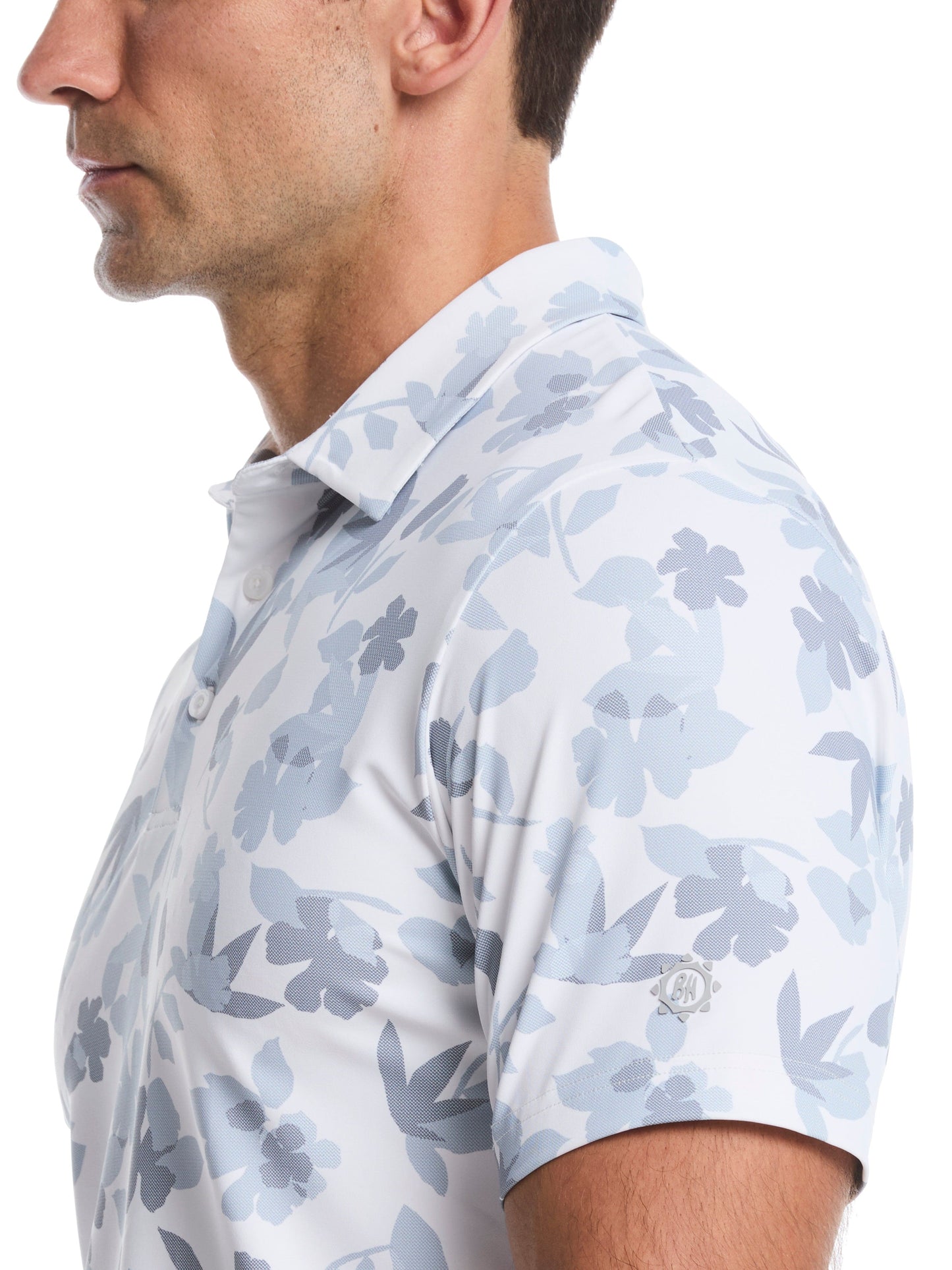 Men's Floral Printed Polo