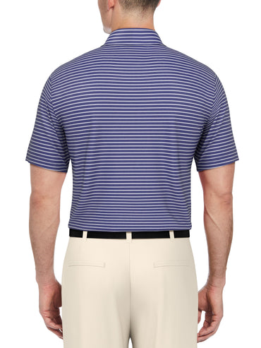 Men's Heather Feeder Stripe Golf Polo