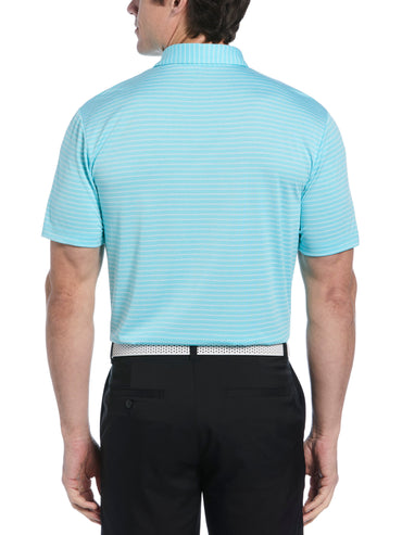 Men's Heather Feeder Stripe Golf Polo