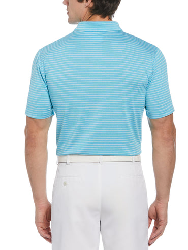 Men's Heather Feeder Stripe Golf Polo