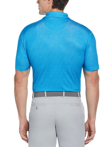 Men's Heather Geo Print Golf Polo