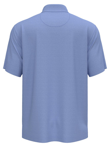 Men's Heather Jacquard Golf Polo