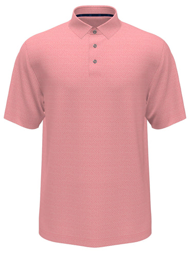Men's Heather Jacquard Golf Polo