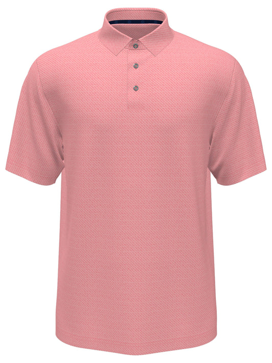 Men's Heather Jacquard Golf Polo