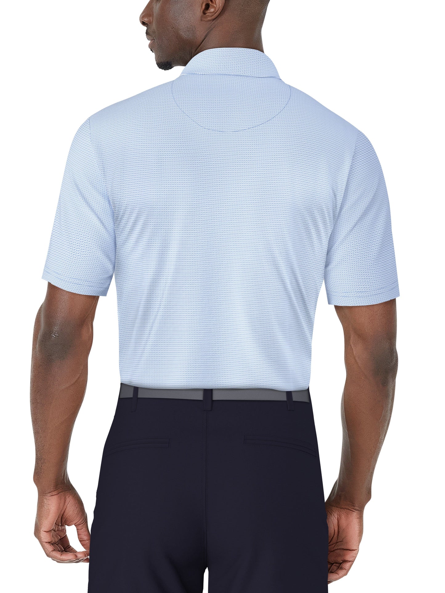 Men's Horizontal Print Polo