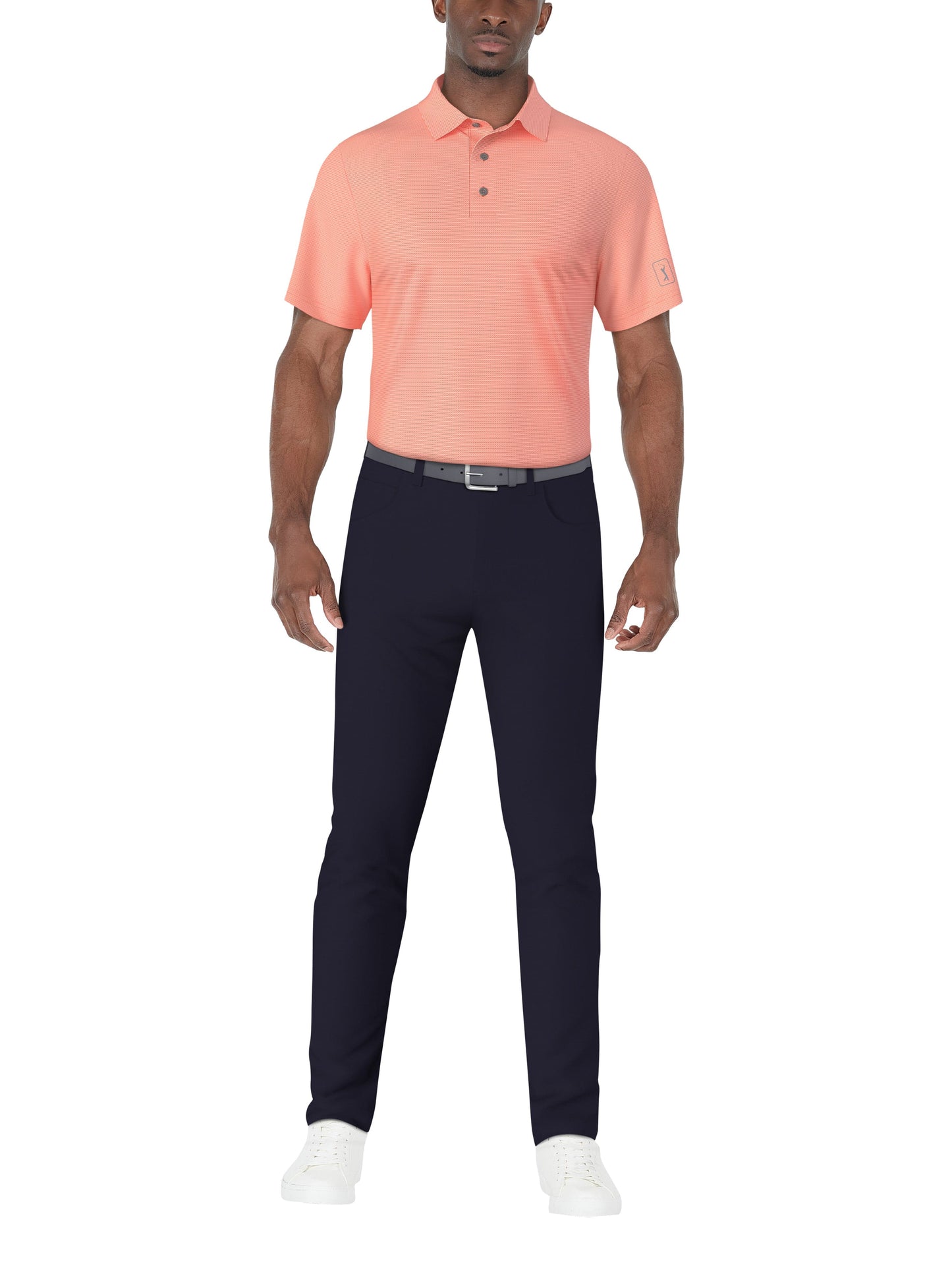 Men's Horizontal Print Polo