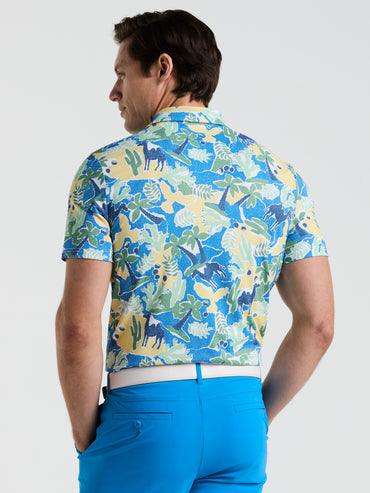 Men's Ibiza Print Golf Polo