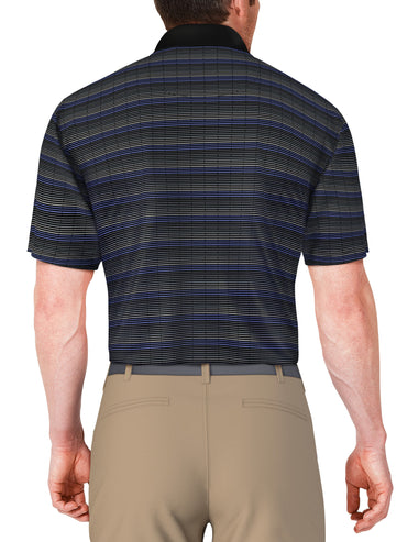 Men's Jacquard With Solid Rib Collar