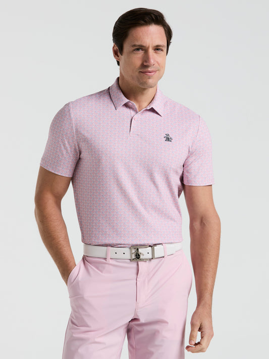 Lifesaver Print Golf Polo (Charm Pink) 