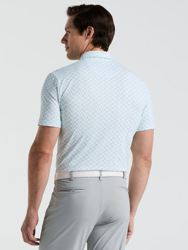 Men's Lifesaver Print Golf Polo