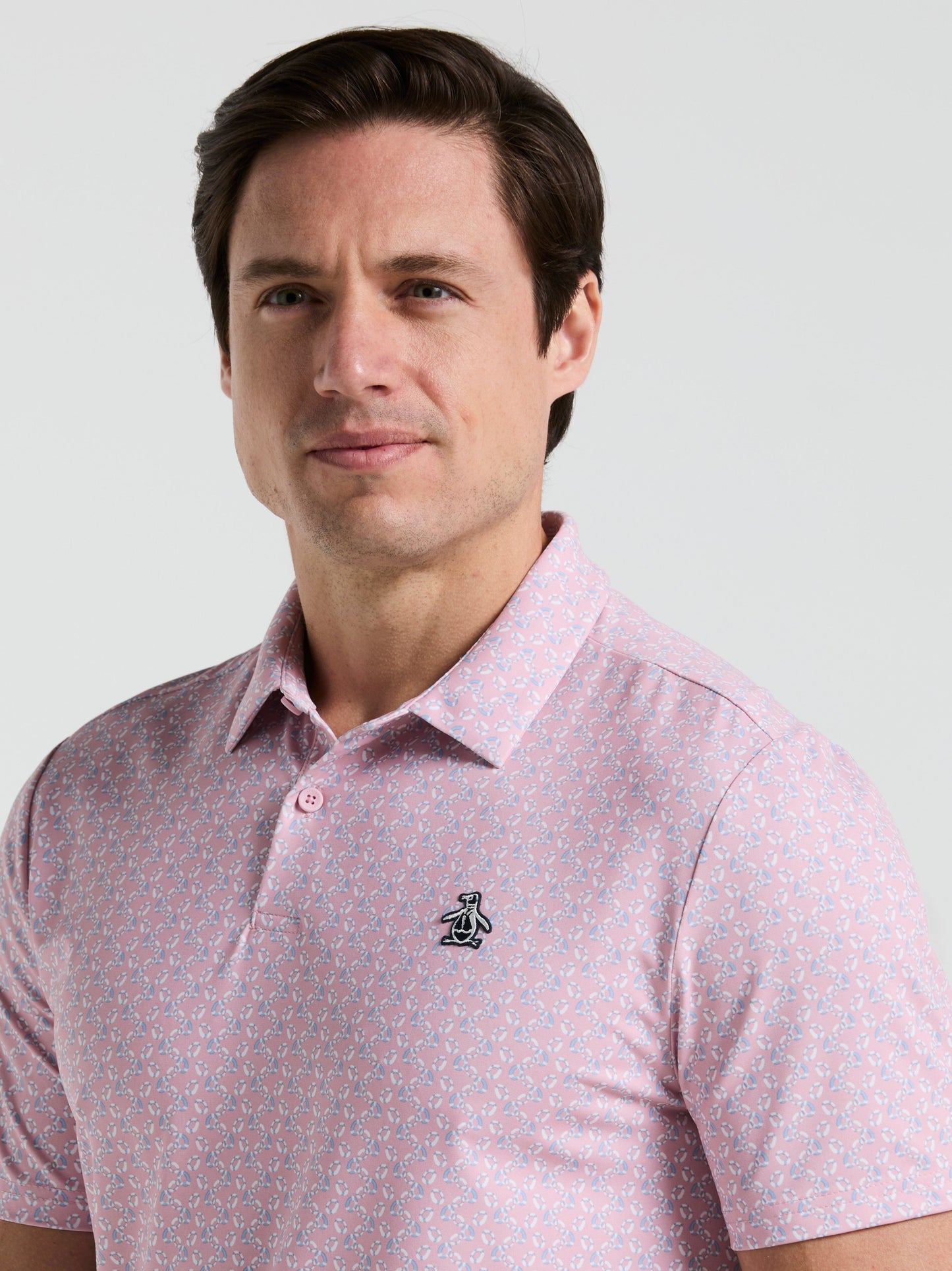 Men's Lifesaver Print Golf Polo