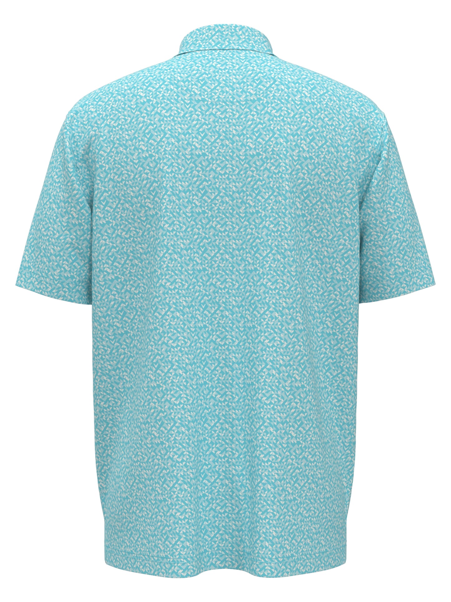 Men's Linear Chevron Print Golf Polo