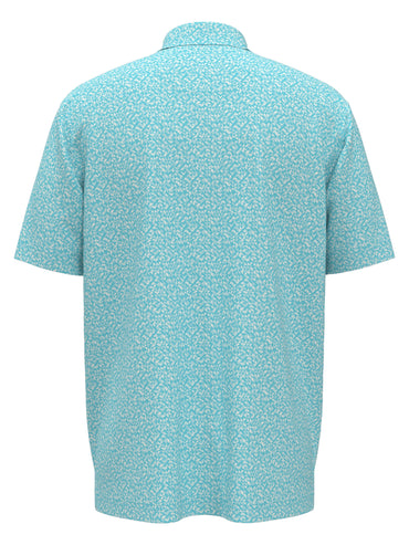Men's Linear Chevron Print Golf Polo