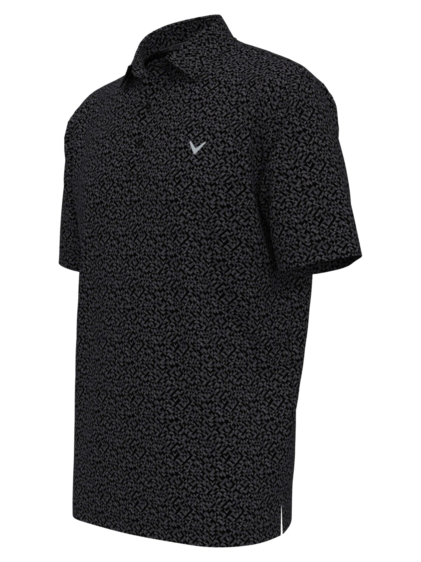 Men's Linear Chevron Print Polo