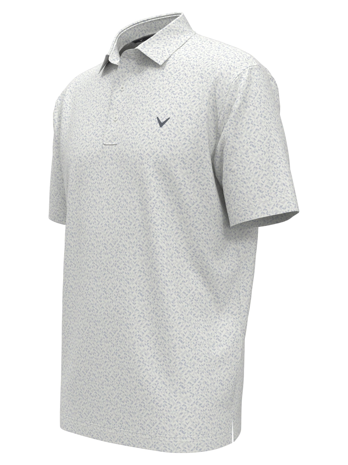 Men's Linear Chevron Print Polo