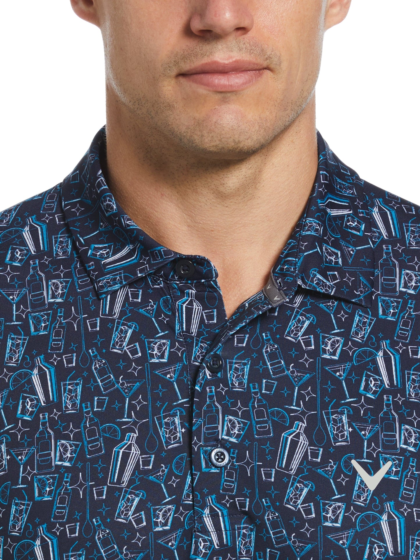 Men's Linear Cocktail Polo