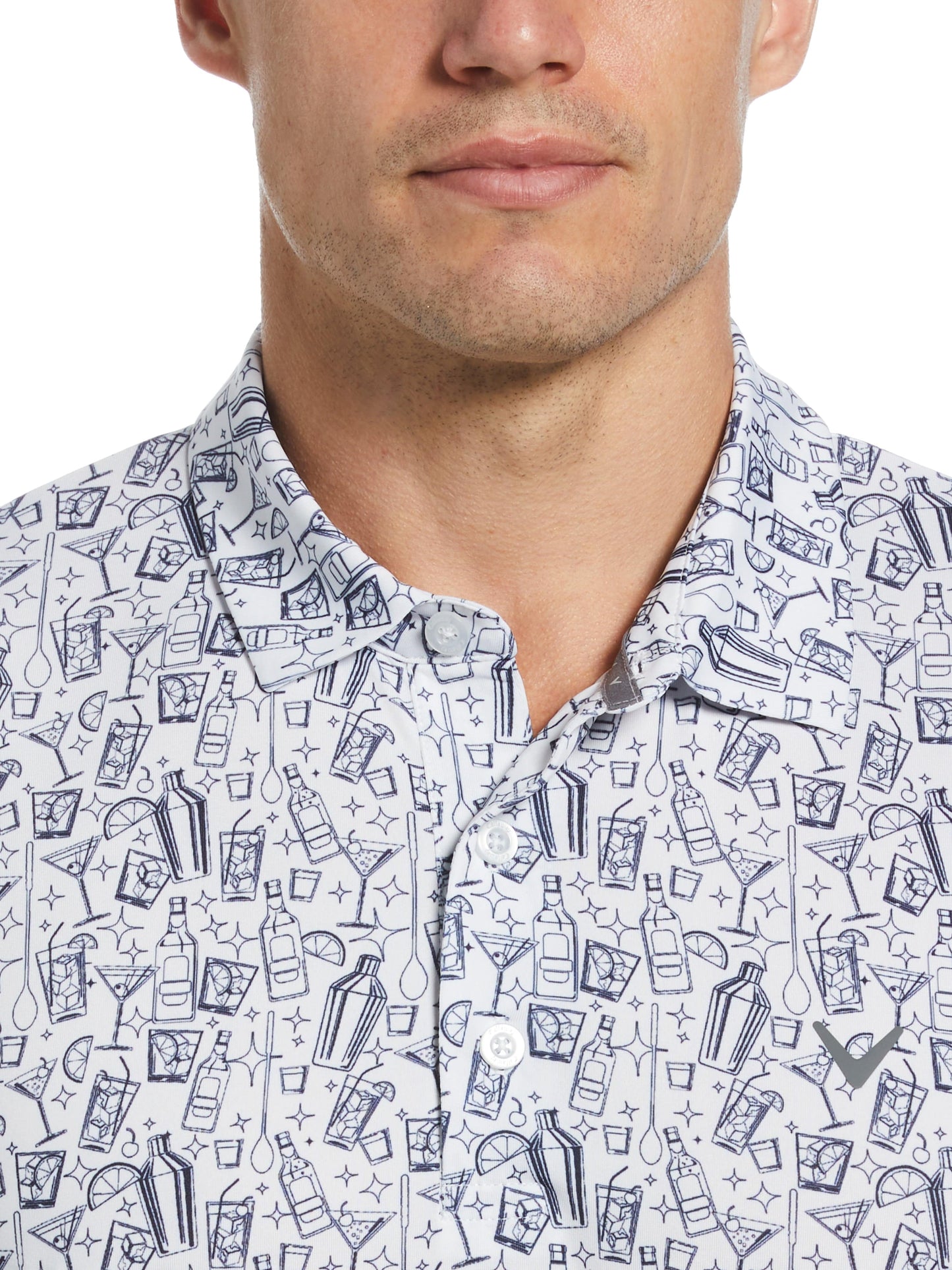 Men's Linear Cocktail Polo