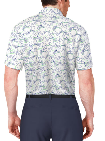 Men's Linear Toucan Printed Polo