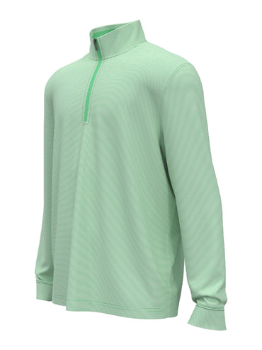 Men's Long Sleeve Feeder Stripe Mock Neck