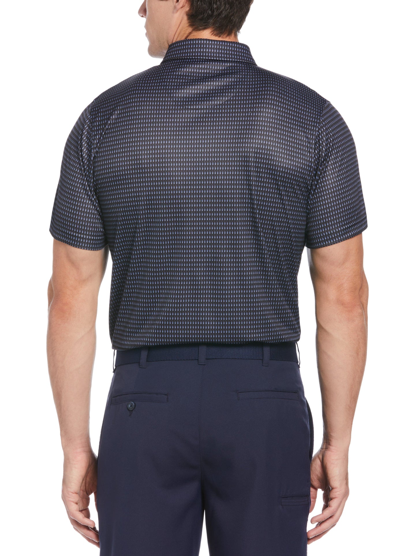Men's Micro Conversational Print Golf Polo