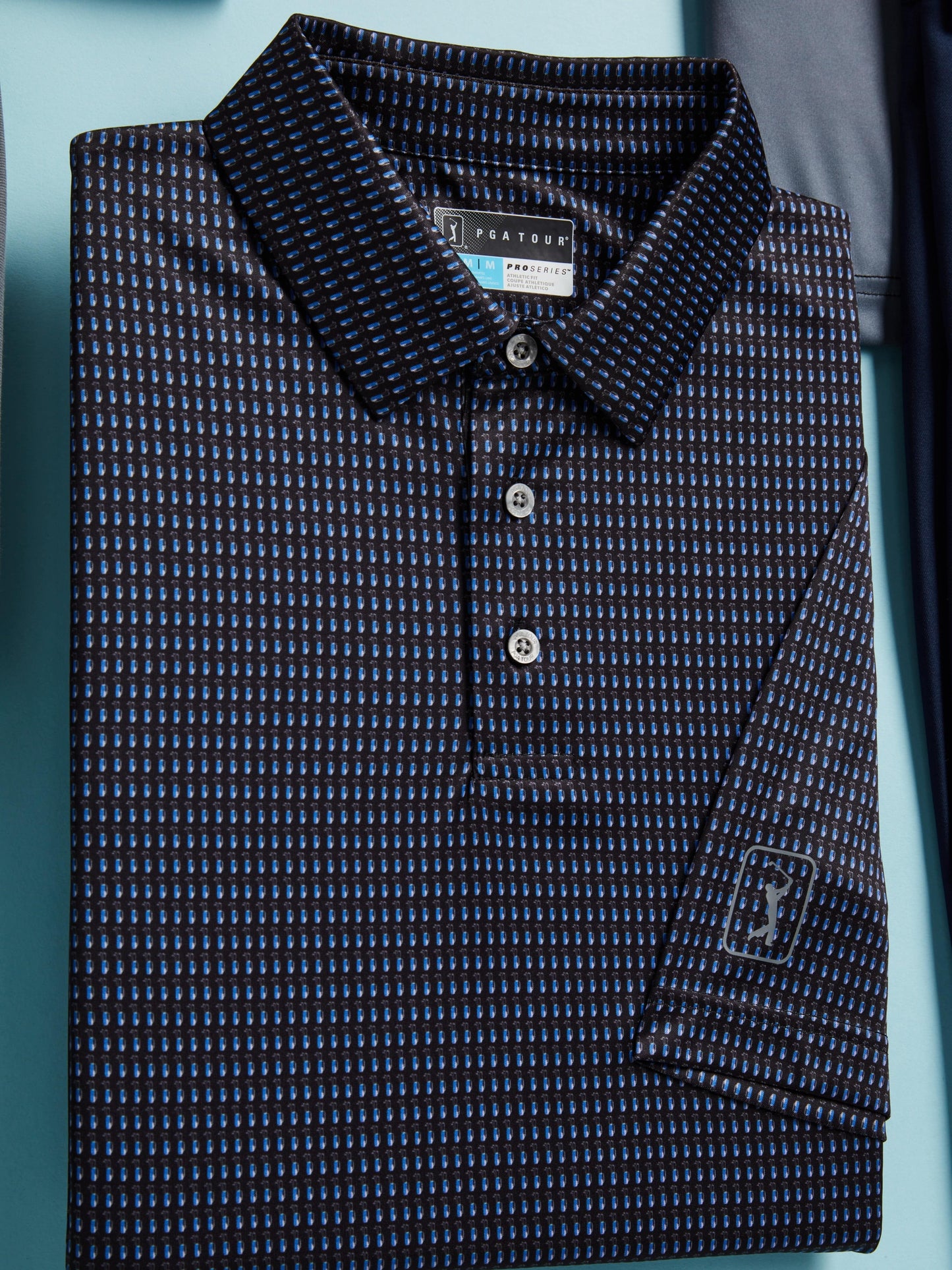 Men's Micro Conversational Print Golf Polo
