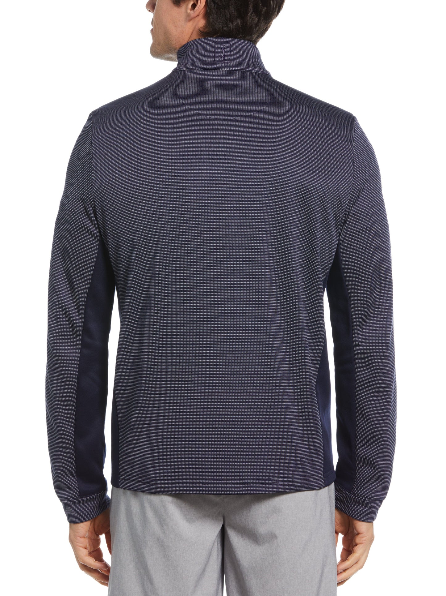 Men's Micro Jacquard Quarter Zip Golf Jacket