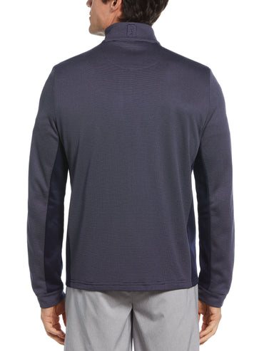 Men's Micro Jacquard Quarter Zip Golf Jacket