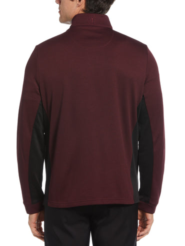 Men's Micro Jacquard Quarter Zip Golf Jacket
