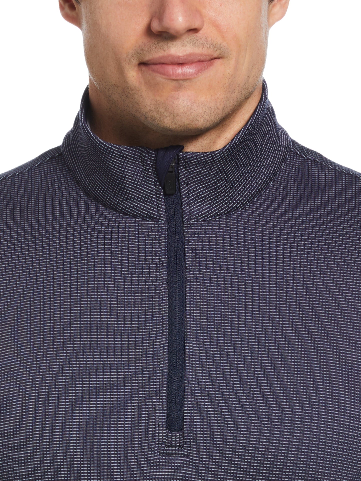 Men's Micro Jacquard Quarter Zip Golf Jacket