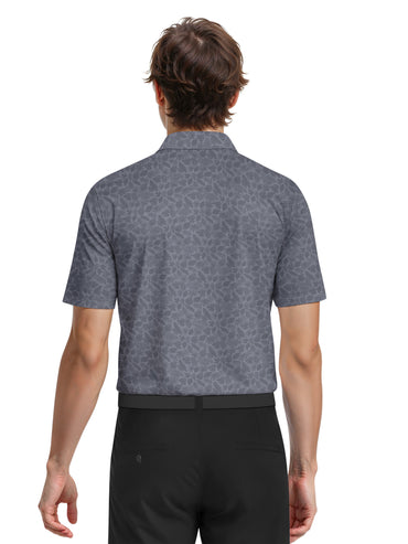 Men's Mini Foliage Heather Printed Polo