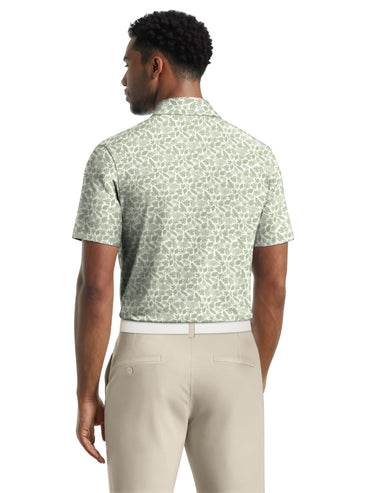 Men's Mini Foliage Heather Printed Polo