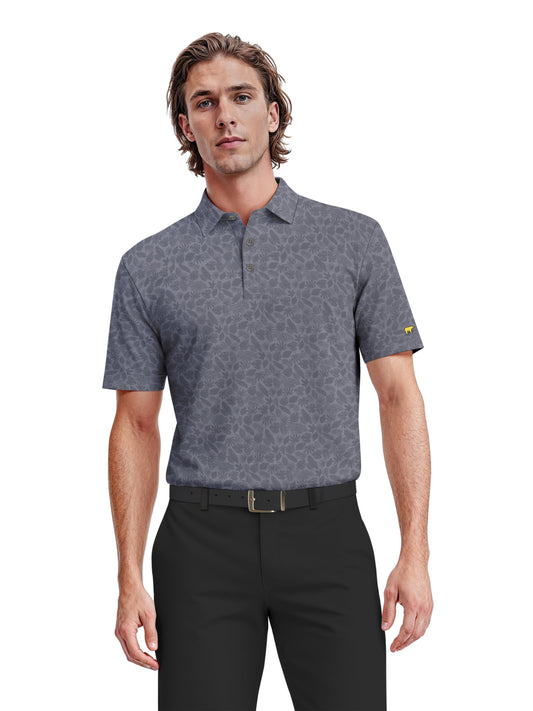 Men's Mini Foliage Heather Printed Polo