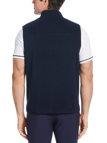 Men's Mixed Media Reversible Fleece Vest