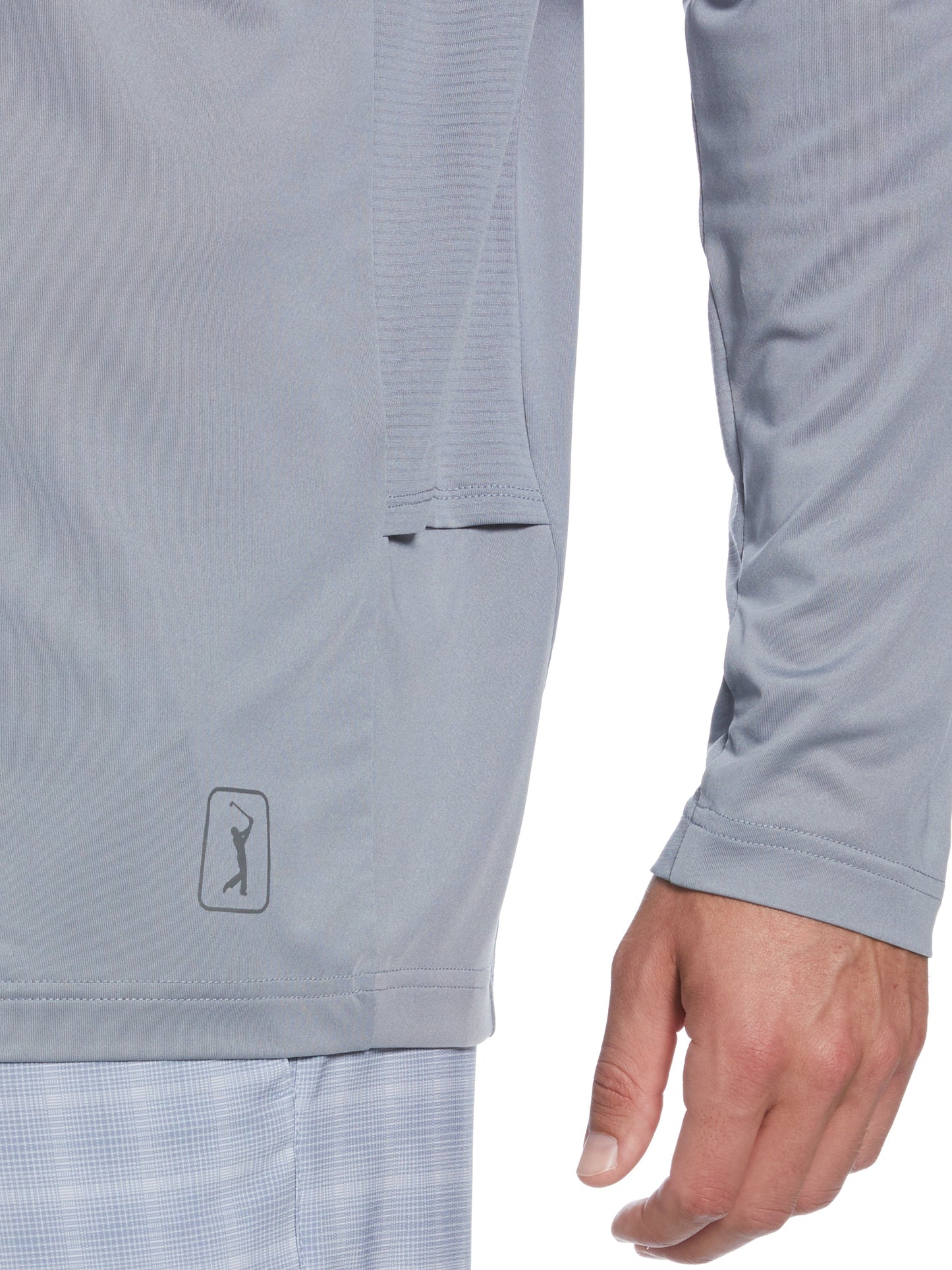 Men's Mixed Media Sun Protection Golf Crew Neck Shirt