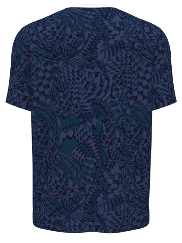 Men's Motion Checked Color Block Tennis Tee