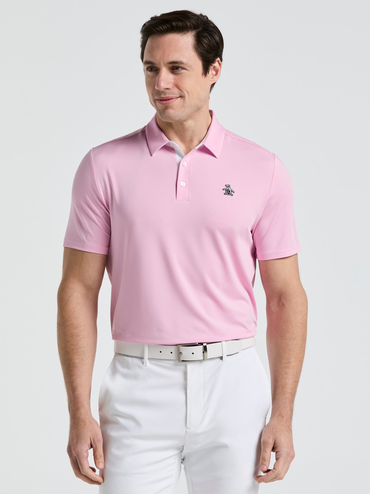 Original Block Design Short Sleeve Golf Polo Shirt (Lilac Sachet) 
