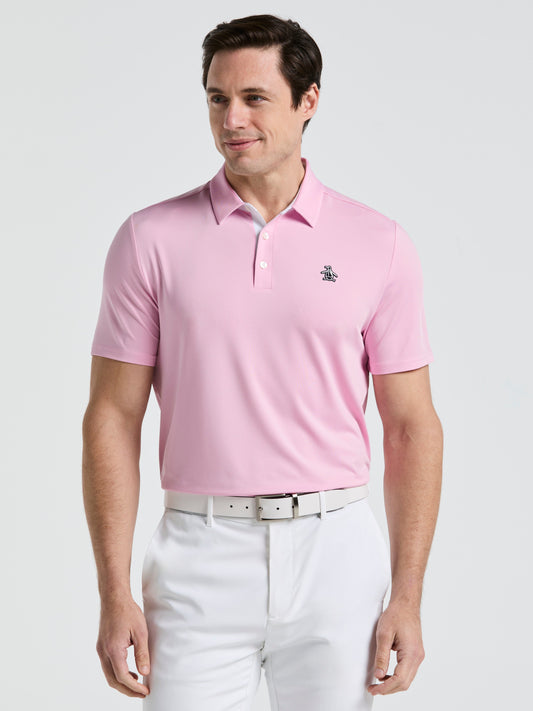 Original Block Design Short Sleeve Golf Polo Shirt (Lilac Sachet) 