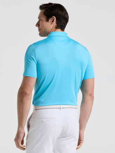 Men's Original Block Design Short Sleeve Golf Polo Shirt