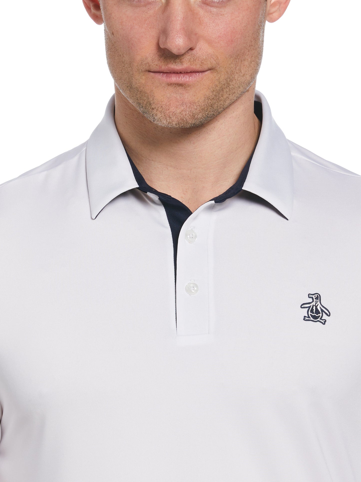 Men's Original Block Design Short Sleeve Golf Polo Shirt
