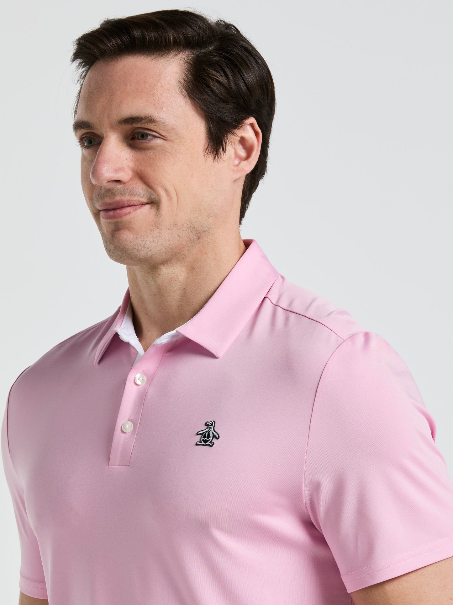 Men's Original Block Design Short Sleeve Golf Polo Shirt