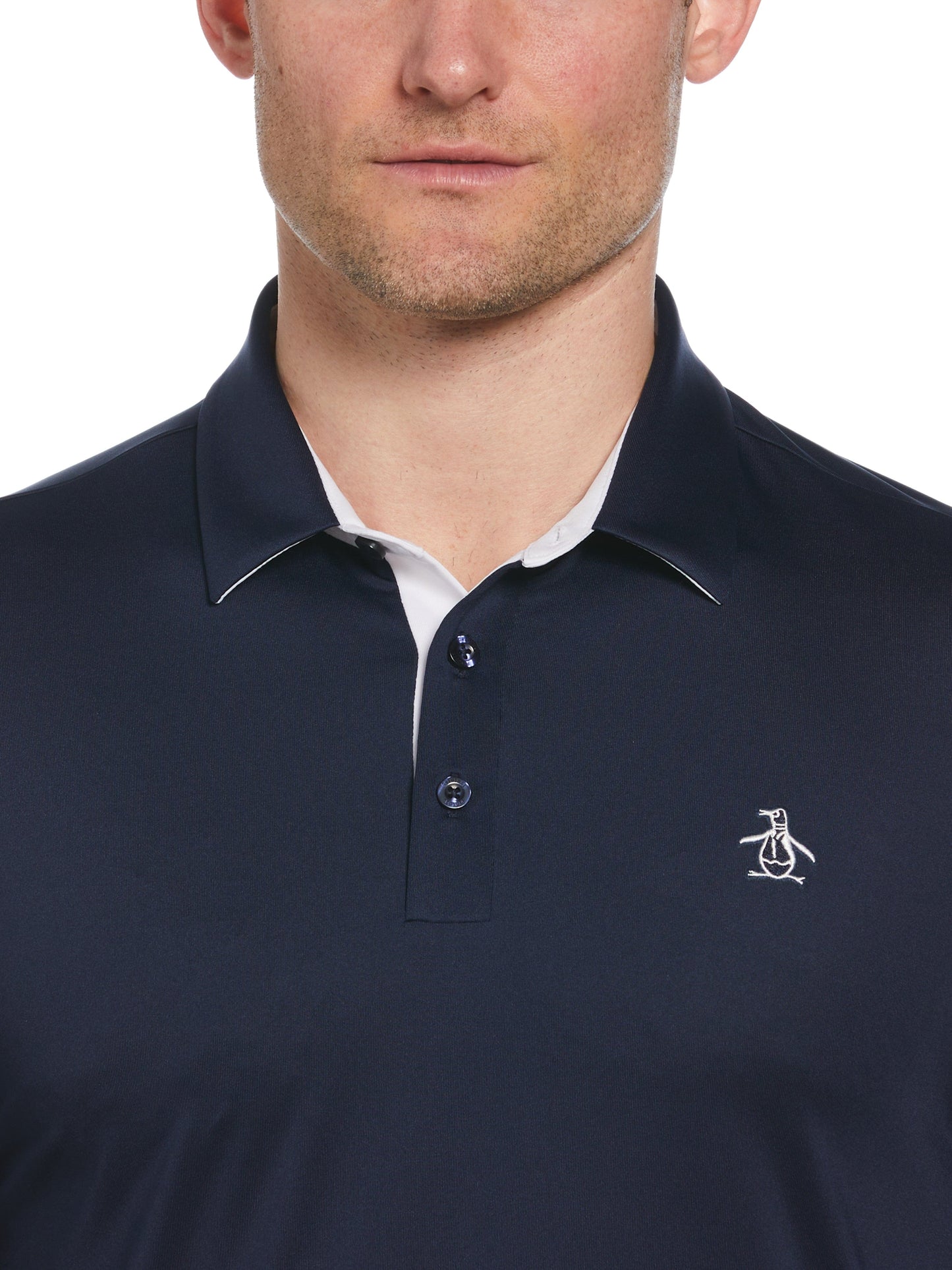 Men's Original Block Design Short Sleeve Golf Polo Shirt