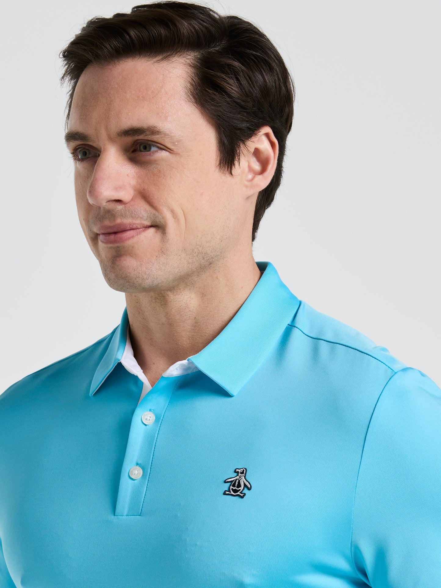 Men's Original Block Design Short Sleeve Golf Polo Shirt