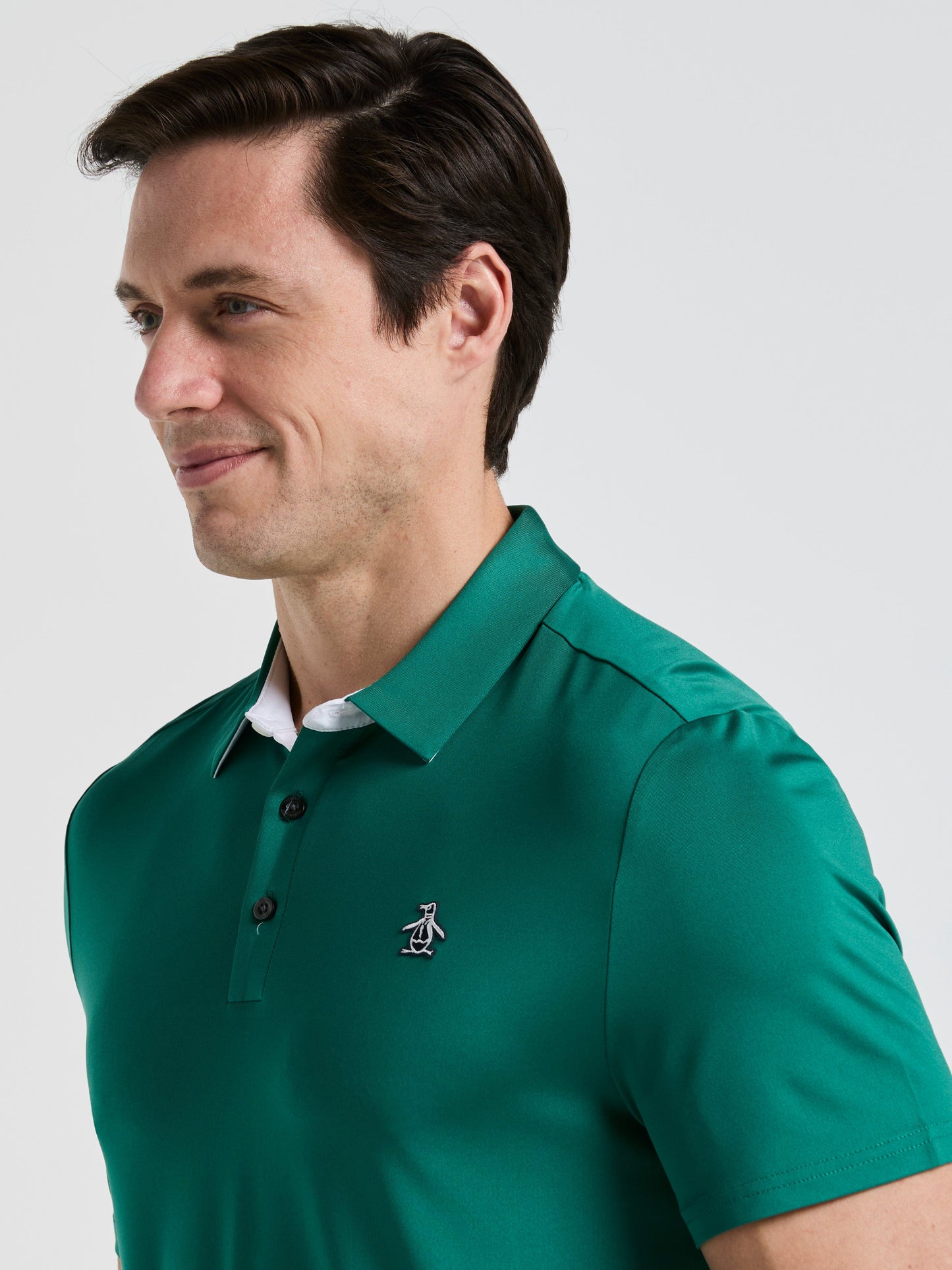 Men's Original Block Design Short Sleeve Golf Polo Shirt