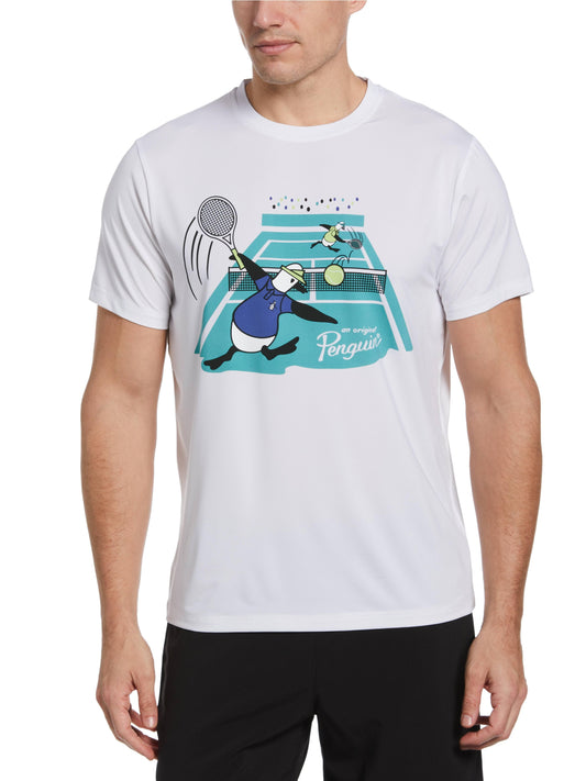 Original Performance Graphic Tennis Tee (Bright White) 