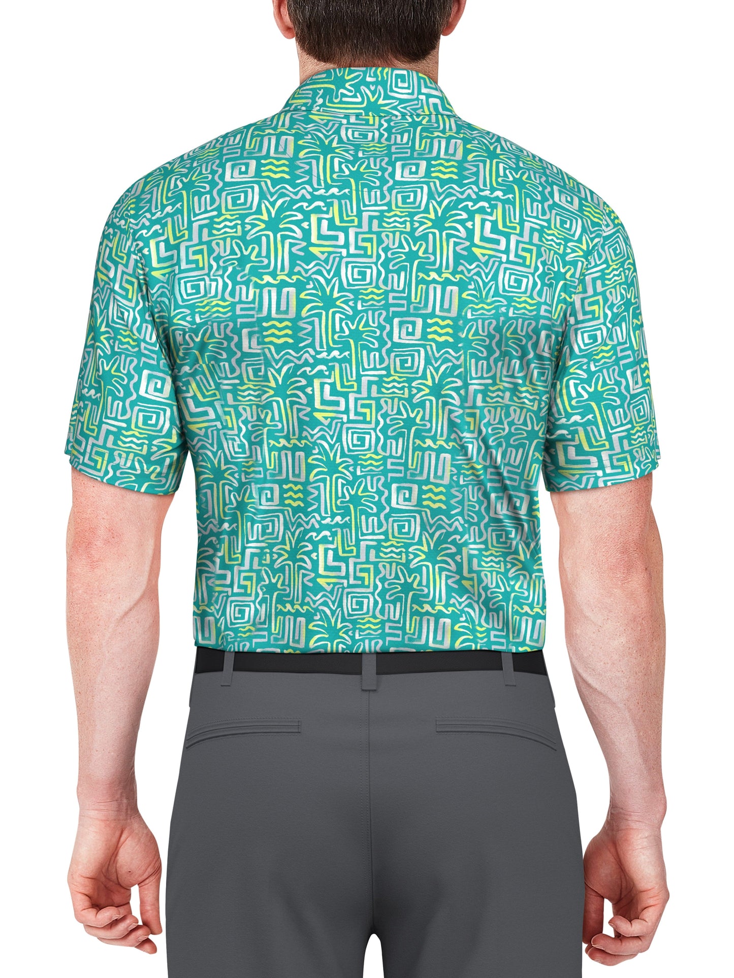 Men's Palm Print Polo