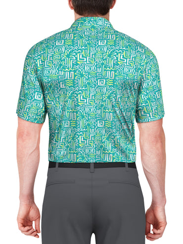 Men's Palm Print Polo