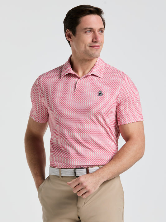 Men's Petes Bowtie Print Golf Polo